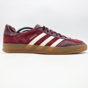 Adidas Gazelle Indoor Maroon Gum Suede Men's Size 11.5 Trainers M17790